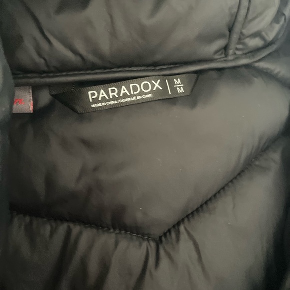 Paradox/EUC Long Quilted Jacket Coat Winter Sz M - Picture 6 of 7